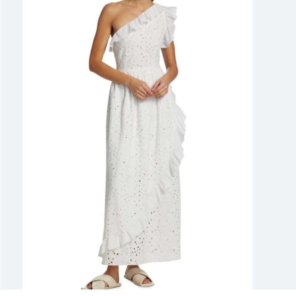 Batsheva Elegant White Formal Dress